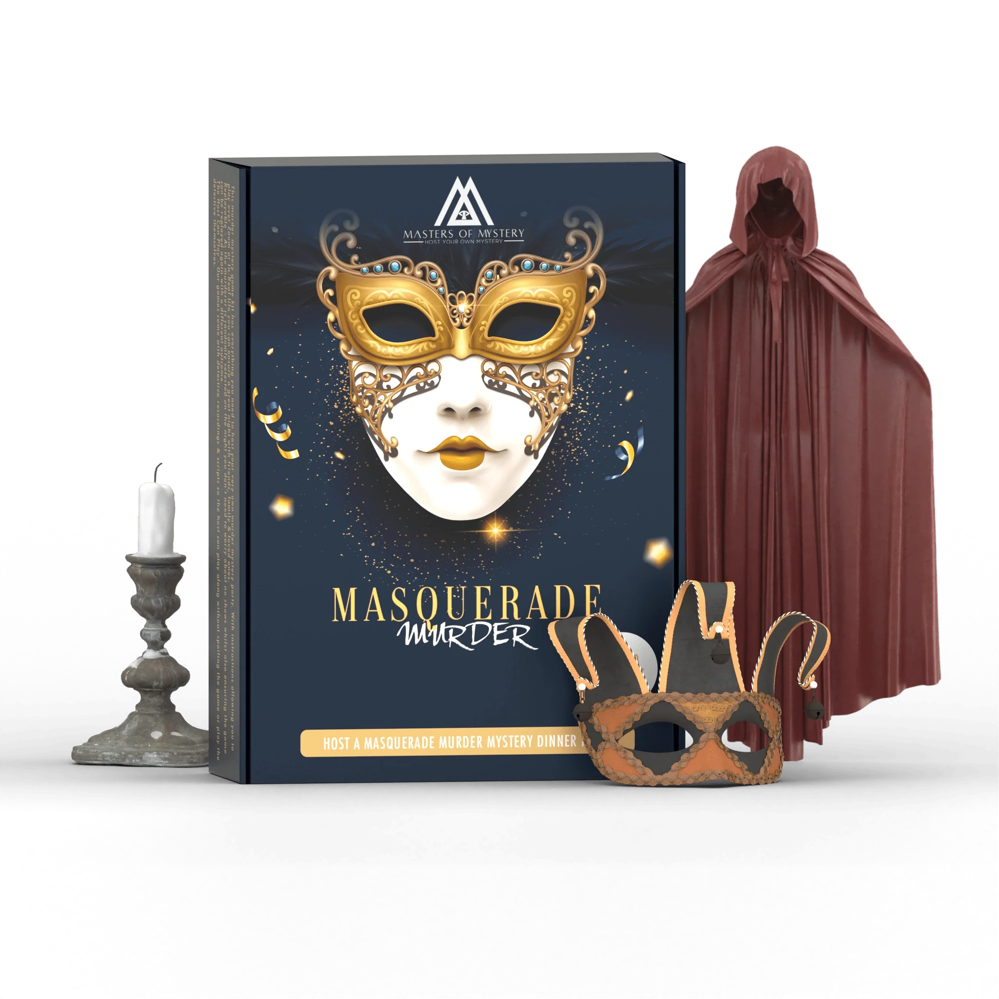 Replay-able Masquerade Murder Mystery Dinner Party Game for Up to 20 Adults - Host Your Own Dinner Party Game Night - Masquerade Venetian Carnival Theme - Mardi Gras Fancy Dress Dinner Party V2 - Image 3