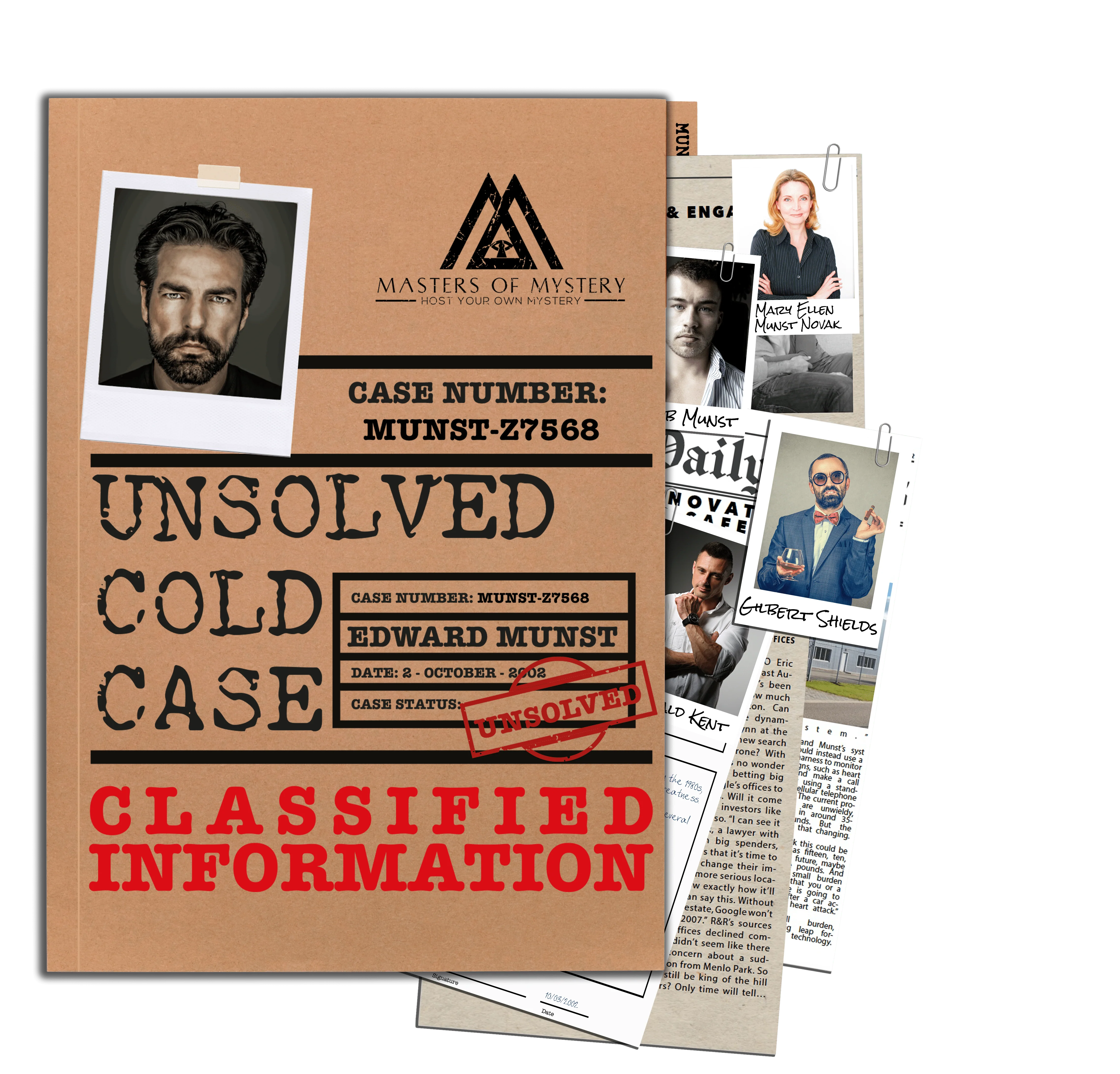 Unsolved Cold Case Files Game - Edward Munst Unsolved Murder Mystery - Perfect Date Night Game - Phys - Image 3